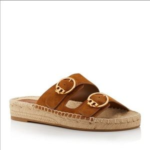 Tory Burch Selby Double Buckle Espadrille Sandals